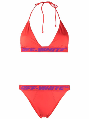 

Logo-band bikini set, Off-White Logo-band bikini set