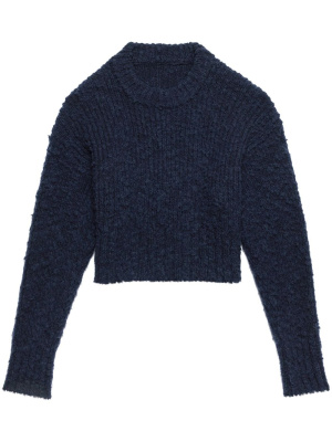 

Ribbed crew neck jumper, AMI Paris Ribbed crew neck jumper