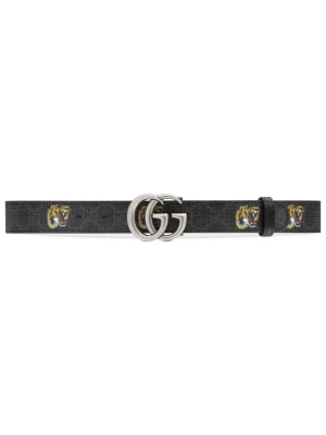 

Tiger-print reversible belt, Gucci Tiger-print reversible belt