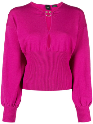 

Cut-out detailing wool-blend jumper, PINKO Cut-out detailing wool-blend jumper