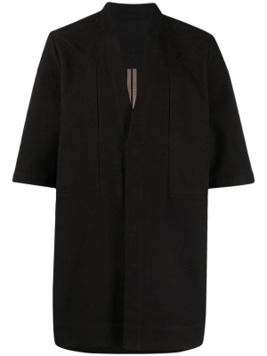 

V-neck cotton shirt, Rick Owens V-neck cotton shirt