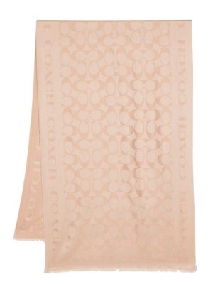 

Monogram-print scarf, Coach Monogram-print scarf