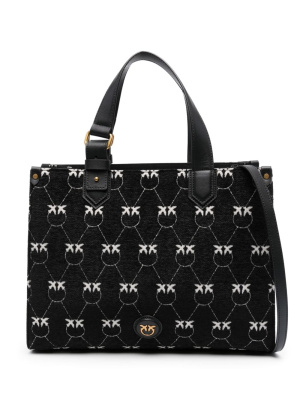 

Monogram jacquad tote bag, PINKO Monogram jacquad tote bag