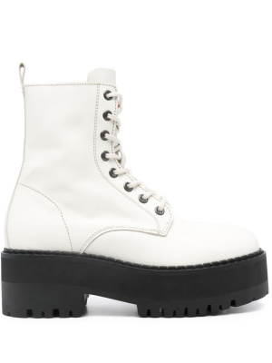 

60mm zip-up leather ankle boots, Tommy Jeans 60mm zip-up leather ankle boots