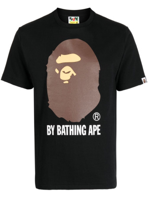 

Logo-print cotton T-shirt, A BATHING APE® Logo-print cotton T-shirt