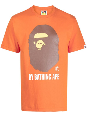 

Logo-print cotton T-shirt, A BATHING APE® Logo-print cotton T-shirt
