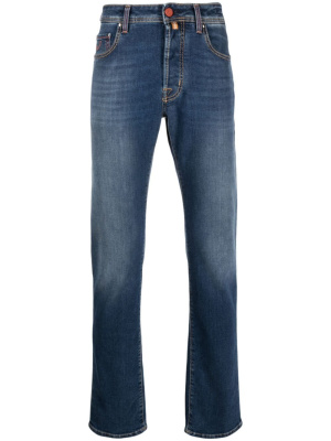 

Logo-patch straight-leg jeans, Jacob Cohën Logo-patch straight-leg jeans