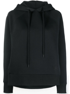 

Logo-embroidered pullover hoodie, Victoria Beckham Logo-embroidered pullover hoodie