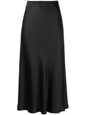 

Bias-cut satin midi skirt, Maison Margiela Bias-cut satin midi skirt