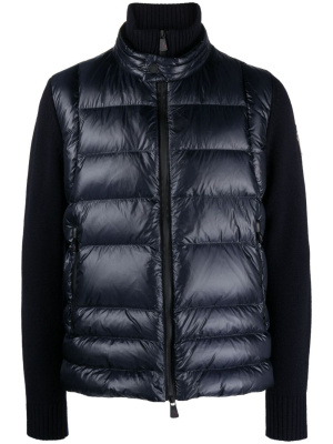 

Padded down-feather knitted jacket, Moncler Grenoble Padded down-feather knitted jacket