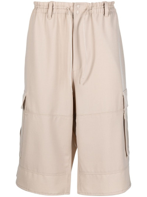 

Wool-blend cargo shorts, Y-3 Wool-blend cargo shorts