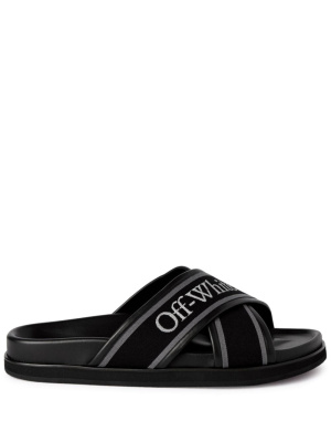 

Cloud logo-strap crossover slides, Off-White Cloud logo-strap crossover slides