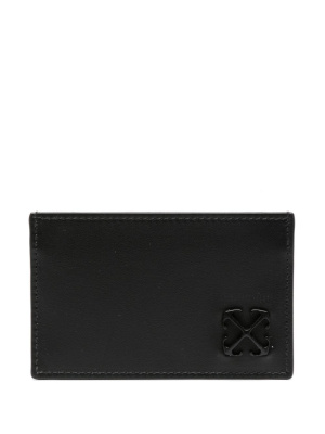 

Arrows-motif leather cardholder, Off-White Arrows-motif leather cardholder