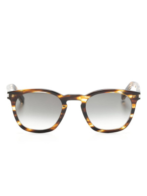 

Tortoiseshell-effect round-frame sunglasses, Saint Laurent Eyewear Tortoiseshell-effect round-frame sunglasses