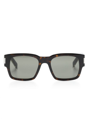 

Tortoiseshell square-frame sunglasses, Saint Laurent Eyewear Tortoiseshell square-frame sunglasses
