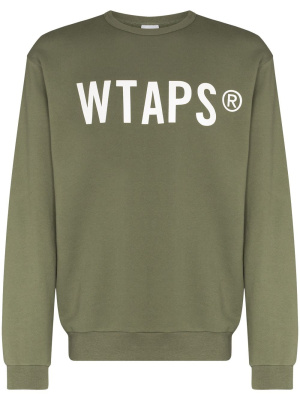 

WTVUA logo-print cotton sweatshirt, WTAPS WTVUA logo-print cotton sweatshirt