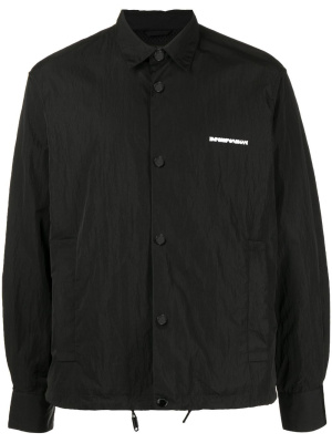 

Logo-print shirt jacket, Emporio Armani Logo-print shirt jacket
