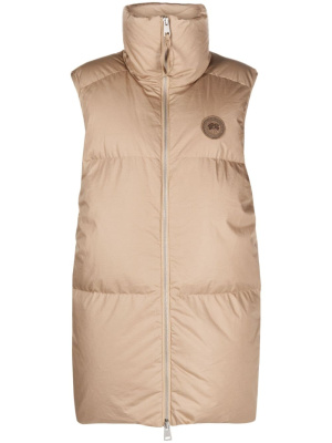 

Logo-patch padded cotton gilet, Canada Goose Logo-patch padded cotton gilet