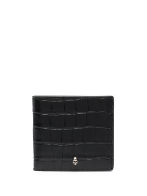 

Croco-effect skull cardholder, Alexander McQueen Croco-effect skull cardholder