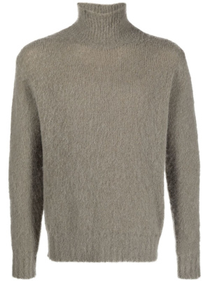 

High-neck brushed-effect jumper, AMI Paris High-neck brushed-effect jumper