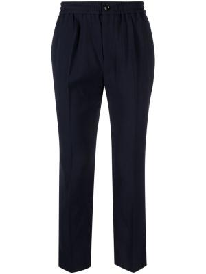 

Elasticated-waistband cropped trousers, AMI Paris Elasticated-waistband cropped trousers
