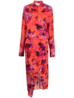 

Floral-print button-up dress, Patrizia Pepe Floral-print button-up dress