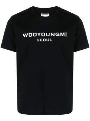 

Logo-print cotton T-shirt, Wooyoungmi Logo-print cotton T-shirt