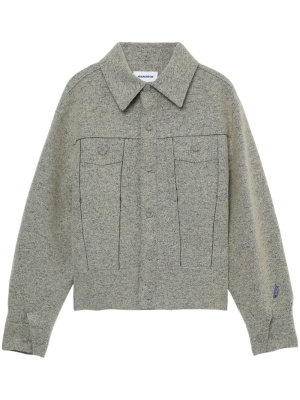 

Faux-pockets wool-blend jacket, Ader Error Faux-pockets wool-blend jacket