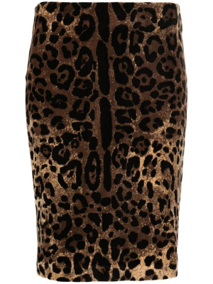 

Leopard-print pencil skirt, Dolce & Gabbana Leopard-print pencil skirt