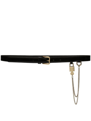 

Chain-link patent leather belt, Dolce & Gabbana Chain-link patent leather belt