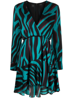 

Abstract-print tiered dress, PINKO Abstract-print tiered dress