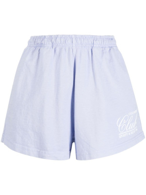 

Logo-print cotton shorts, Sporty & Rich Logo-print cotton shorts