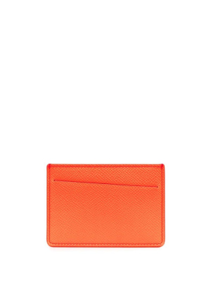 

Leather embossed logo cardholder, Maison Margiela Leather embossed logo cardholder