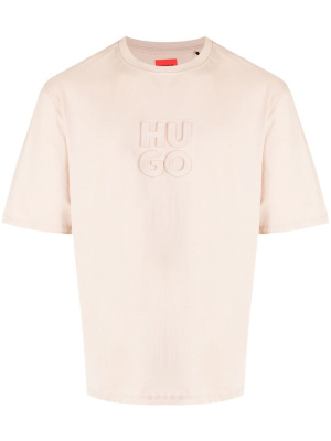 

Logo-embossed cotton T-shirt, HUGO Logo-embossed cotton T-shirt