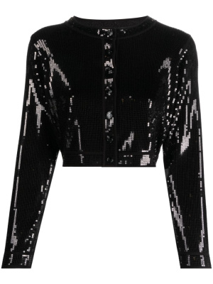 

Sequin-embellished cropped cardigan, SANDRO Sequin-embellished cropped cardigan