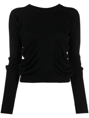 

Ruched detail knitted jumper, Maison Margiela Ruched detail knitted jumper