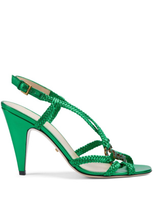

Crystal Interlocking G sandals, Gucci Crystal Interlocking G sandals