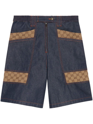 

High-waist denim bermuda shorts, Gucci High-waist denim bermuda shorts