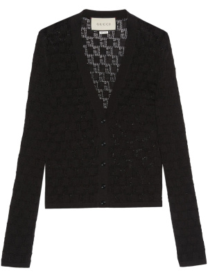 

GG Supreme V-neck cardigan, Gucci GG Supreme V-neck cardigan