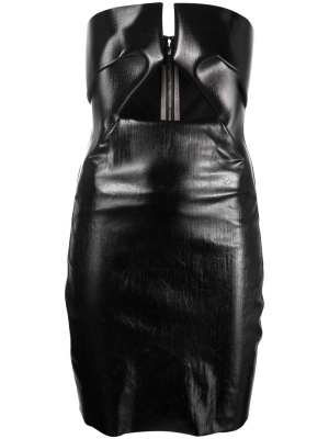 

Cut-detail mini dress, Rick Owens Cut-detail mini dress