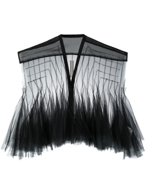 

Micro Cyanea tulle blouse, Rick Owens Micro Cyanea tulle blouse