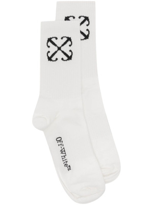 

Arrows-motif cotton-blend socks, Off-White Arrows-motif cotton-blend socks