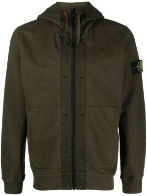 

Compass-patch cotton hoodie, Stone Island Compass-patch cotton hoodie