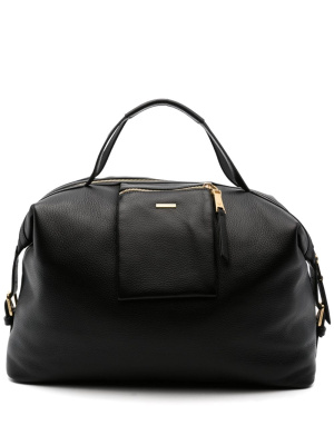 

Logo-plaque pebbled luggage bag, Emporio Armani Logo-plaque pebbled luggage bag