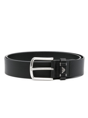 

Logo-buckle leather belt, Emporio Armani Logo-buckle leather belt