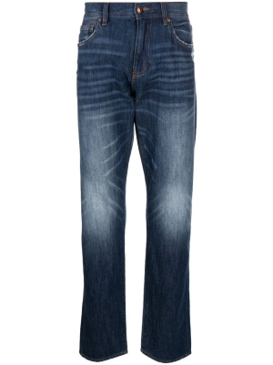 

Mid-rise straight-leg jeans, Armani Exchange Mid-rise straight-leg jeans