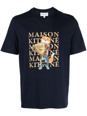 

Fox Champion cotton T-shirt, Maison Kitsuné Fox Champion cotton T-shirt