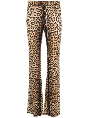 

Slim-cut leopard-print trousers, Roberto Cavalli Slim-cut leopard-print trousers