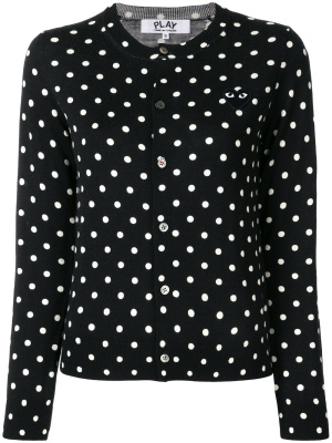 

Polka-dot buttoned cardigan, Comme Des Garçons Play Polka-dot buttoned cardigan