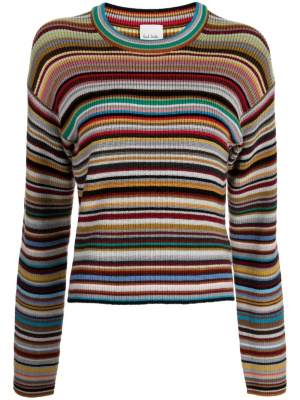 

Signature Stripe virgin-wool jumper, Paul Smith Signature Stripe virgin-wool jumper